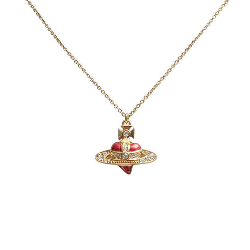 ヴィヴィアンウエストウッド VIVIENNE WESTWOOD DIAMANTE HEART ネックレス 630203BM-02R654 レディース ゴールド